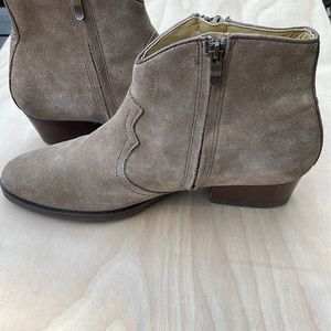 BUSSOLA Alameda Suede Leather Western Booties size EU 42